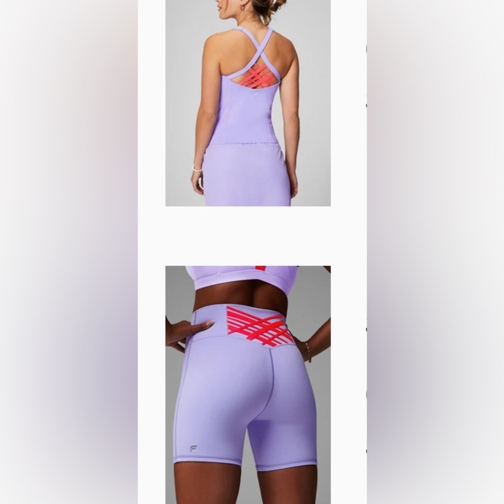 FABLETICS SET OF Built-In Bra Tank & PowerHold® High-Waisted 6'' Short (size m)
